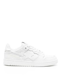 Baskets basses en cuir blanches A Bathing Ape