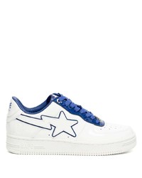 Baskets basses en cuir blanches A Bathing Ape