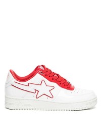 Baskets basses en cuir blanches A Bathing Ape