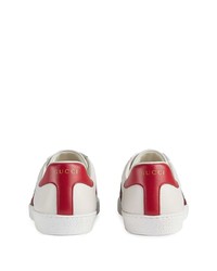 Baskets basses en cuir blanches Gucci