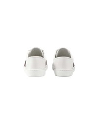 Baskets basses en cuir blanches Gucci