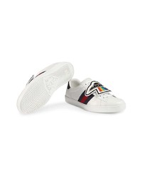 Baskets basses en cuir blanches Gucci