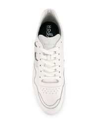 Baskets basses en cuir blanches Hogan