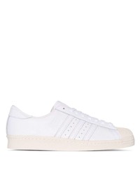 Baskets basses en cuir blanches adidas