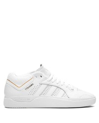 Baskets basses en cuir blanches adidas