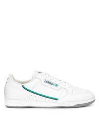 Baskets basses en cuir blanches adidas