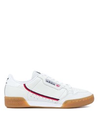 Baskets basses en cuir blanches adidas