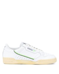 Baskets basses en cuir blanches adidas