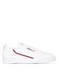 Baskets basses en cuir blanches adidas