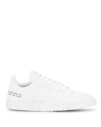 Baskets basses en cuir blanches adidas