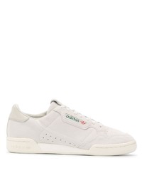 Baskets basses en cuir blanches adidas