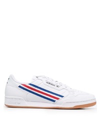 Baskets basses en cuir blanches adidas