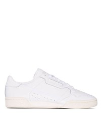 Baskets basses en cuir blanches adidas