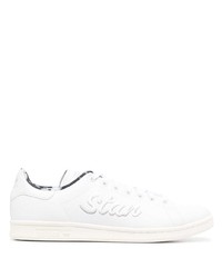 Baskets basses en cuir blanches adidas