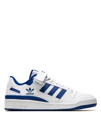 Baskets basses en cuir blanches adidas