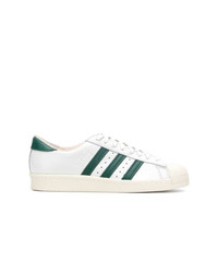 Baskets basses en cuir blanches adidas