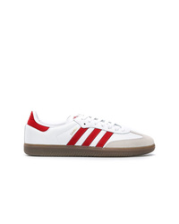 Baskets basses en cuir blanches adidas