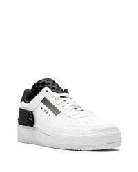 Baskets basses en cuir blanches Nike