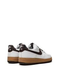 Baskets basses en cuir blanches Nike