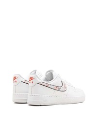 Baskets basses en cuir blanches Nike