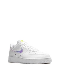 Baskets basses en cuir blanches Nike