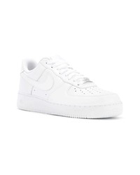 Baskets basses en cuir blanches Nike