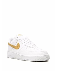 Baskets basses en cuir blanches Nike