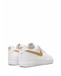 Baskets basses en cuir blanches Nike