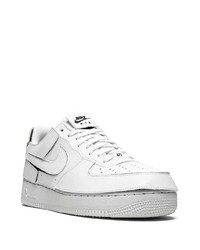 Baskets basses en cuir blanches Nike