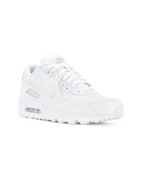 Baskets basses en cuir blanches Nike