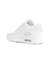 Baskets basses en cuir blanches Nike