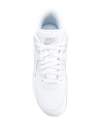 Baskets basses en cuir blanches Nike