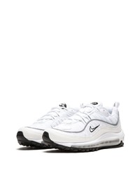 Baskets basses en cuir blanches Nike