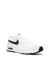 Baskets basses en cuir blanches Nike