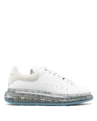 Baskets basses en cuir blanches Alexander McQueen