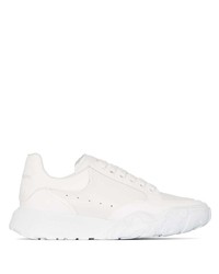 Baskets basses en cuir blanches Alexander McQueen