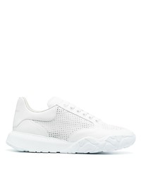 Baskets basses en cuir blanches Alexander McQueen