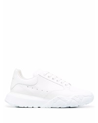 Baskets basses en cuir blanches Alexander McQueen