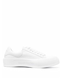 Baskets basses en cuir blanches Alexander McQueen