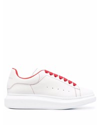 Baskets basses en cuir blanches Alexander McQueen