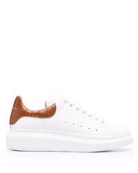 Baskets basses en cuir blanches Alexander McQueen