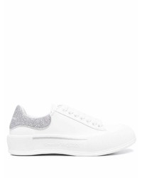 Baskets basses en cuir blanches Alexander McQueen