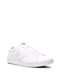 Baskets basses en cuir blanches Converse