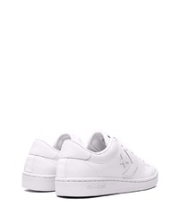 Baskets basses en cuir blanches Converse