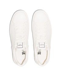 Baskets basses en cuir blanches Balmain