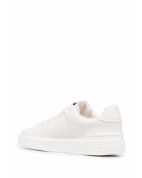 Baskets basses en cuir blanches Balmain