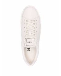 Baskets basses en cuir blanches Balmain