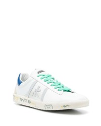 Baskets basses en cuir blanches Premiata