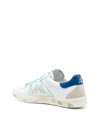 Baskets basses en cuir blanches Premiata