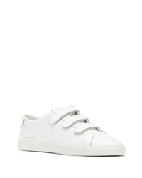 Baskets basses en cuir blanches Saint Laurent